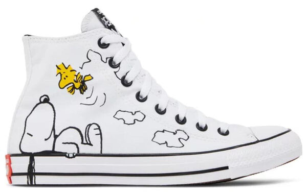 Кроссовки peanuts x chuck taylor all star high 'snoopy and woodstock' Converse, белый — фото 3