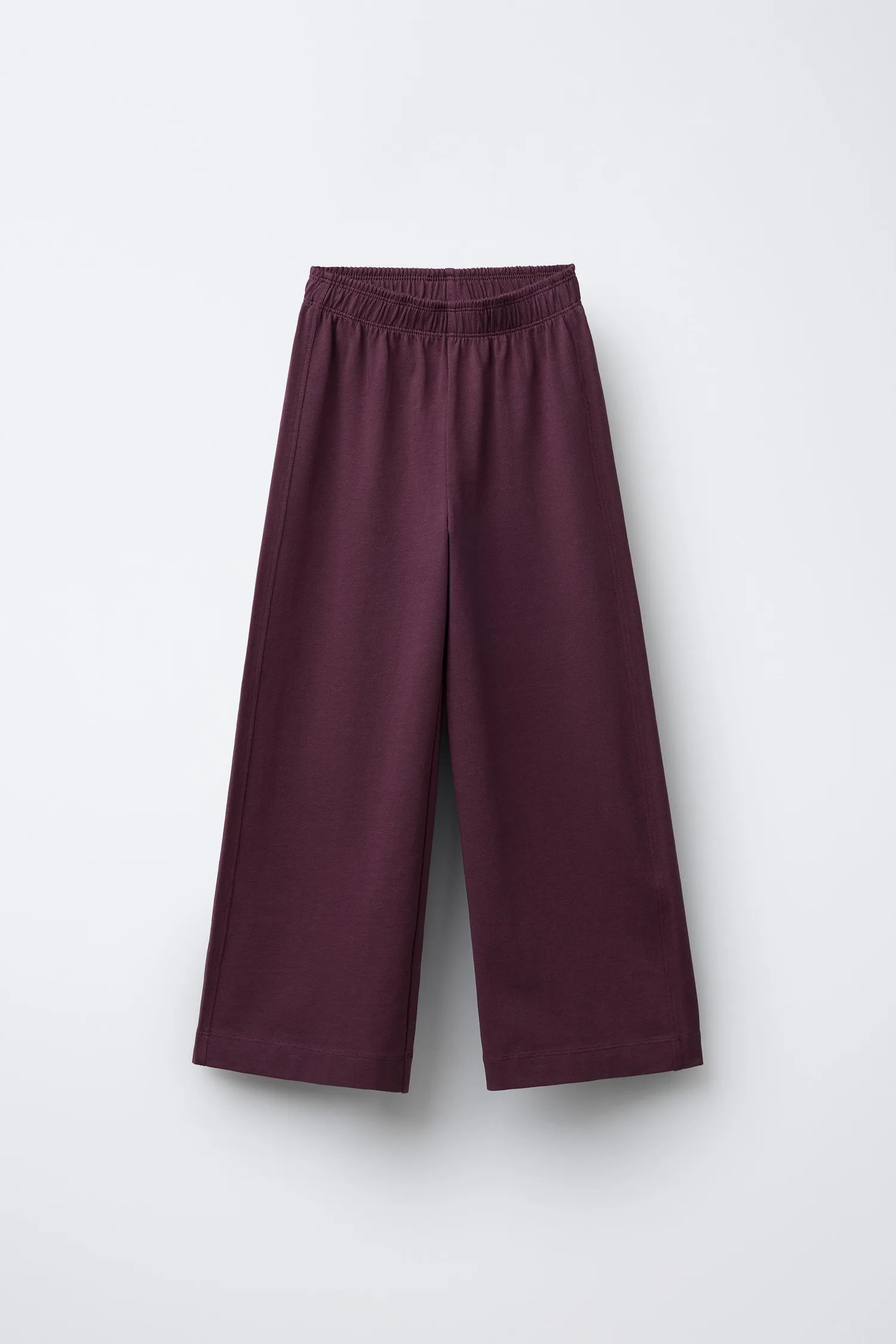 Толстые широкие брюки Zara, баклажан