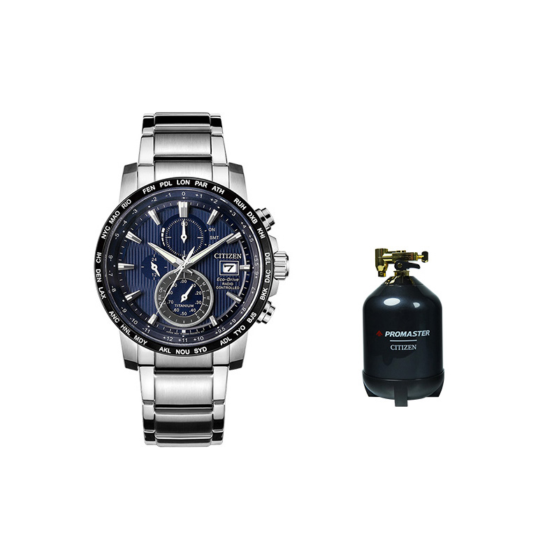 

CITIZEN Часы Ecology Drive Collection Solar Quartz Movement Titanium Strap Watch Men's Watch Blue Dial