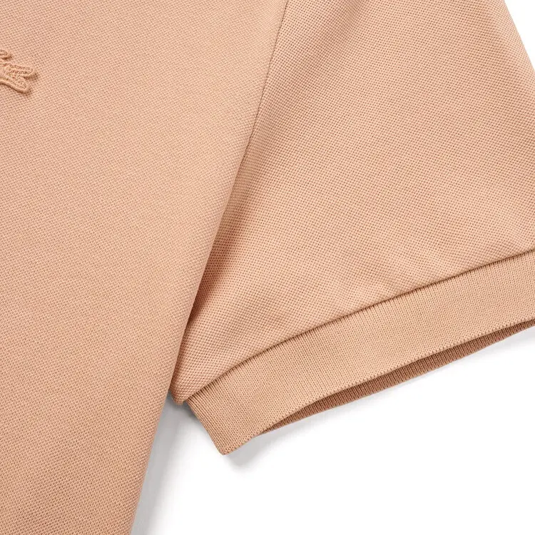 LACOSTE SS25 Поло мужская светло-коричневая — фото 4