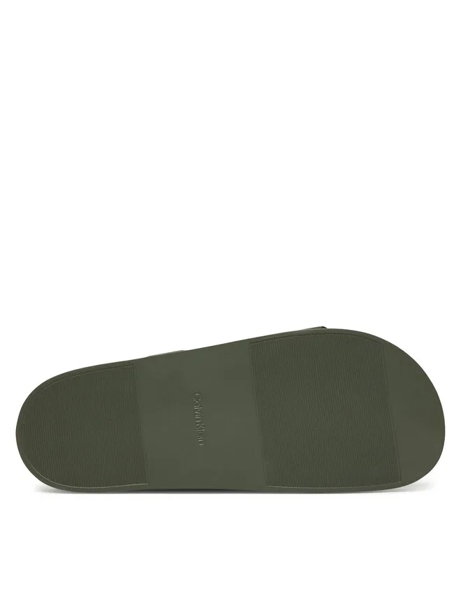 Calvin Klein Мюли Ergon Eva Double Bar Sandal HM0HM02116, зеленые — фото 4