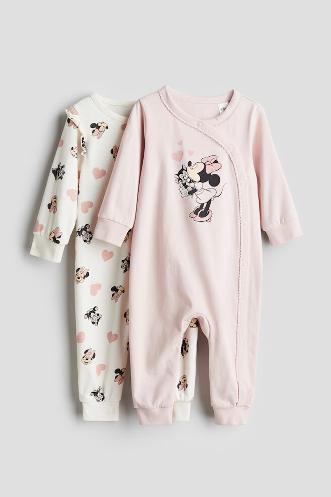 

2 пачки пижам с принтами H&M, розовый
