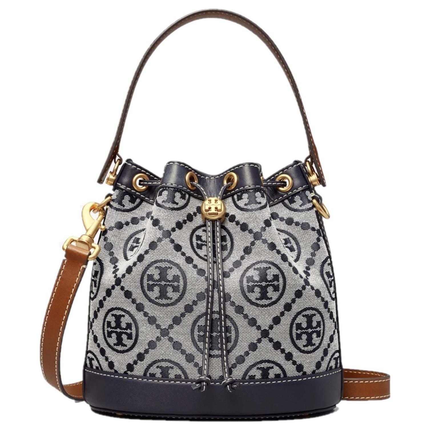 

Сумка-ведро с монограммой T Tory Navy TORY BURCH
