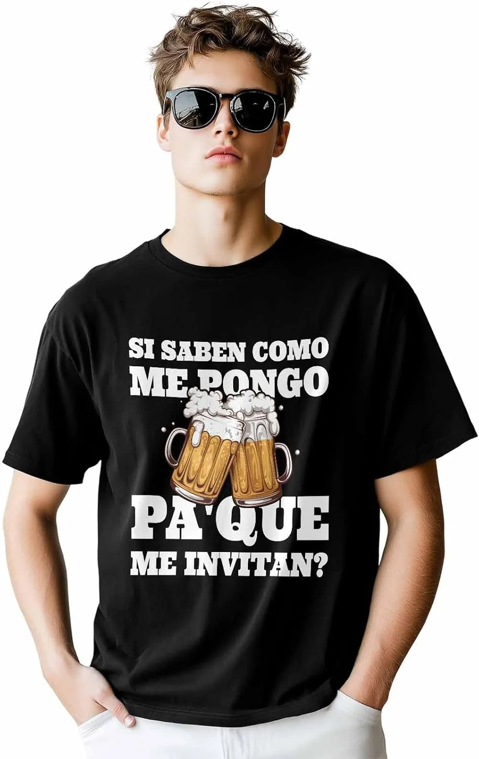 

Мужская футболка с принтом Beer, хлопок, короткий рукав CosyBright