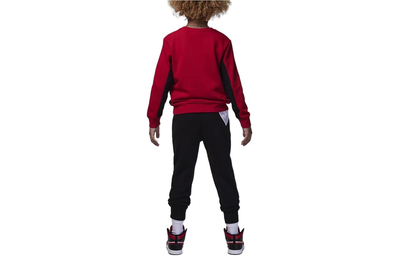 Детская повседневная спортивная одежда Jordan, цвет Red + Black — фото 2