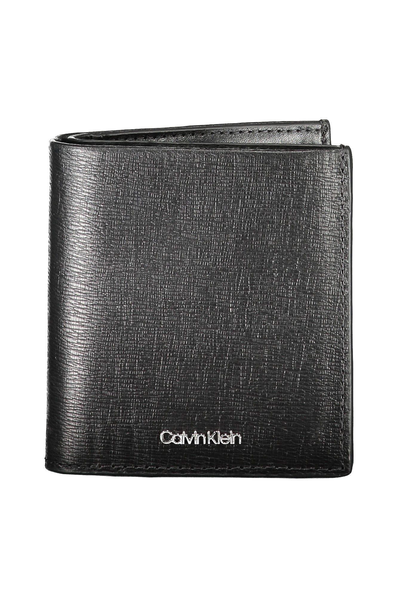 

Кожаный мужской кошелек Calvin Klein, черный