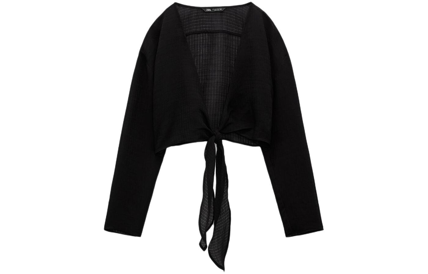 

Футболка женская черная Zara
