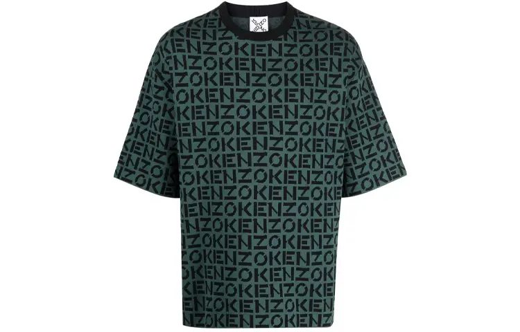 

Футболка мужская зеленая Kenzo, зеленый