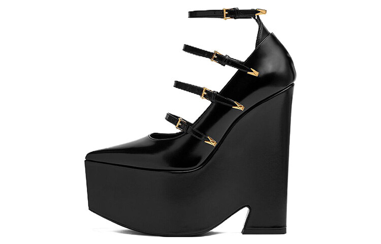 Туфли-лодочки Versace Tempest на платформе, черный