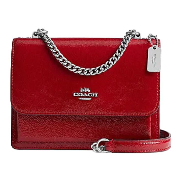 

Кожаная сумка через плечо Klare Cow, миниатюрная женская красная COACH