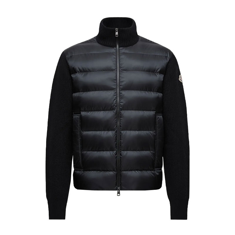 

Moncler Стеганый длинный кардиган, Black