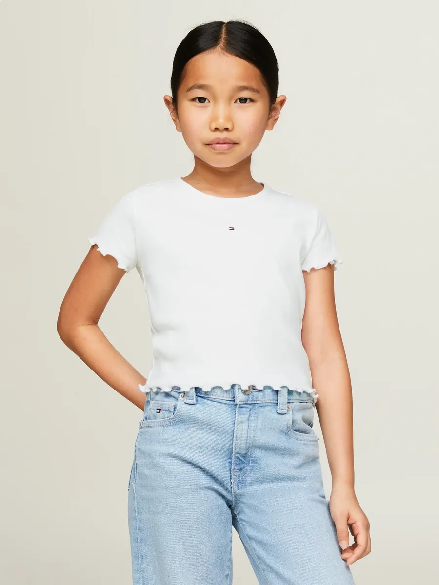 

Футболка Tommy Hilfiger "ESSENTIAL RIB TOP S/S", дети до 16 лет, белый