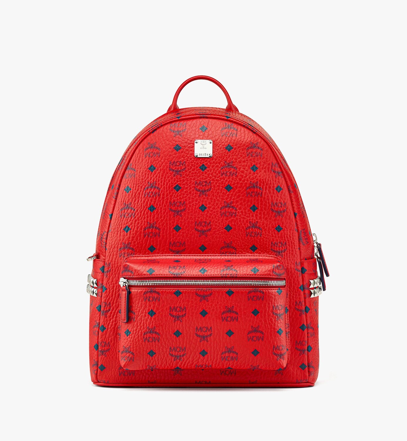 

Рюкзак Stark с заклепками по бокам (цвет: Visetos) MCM, цвет Candy Red