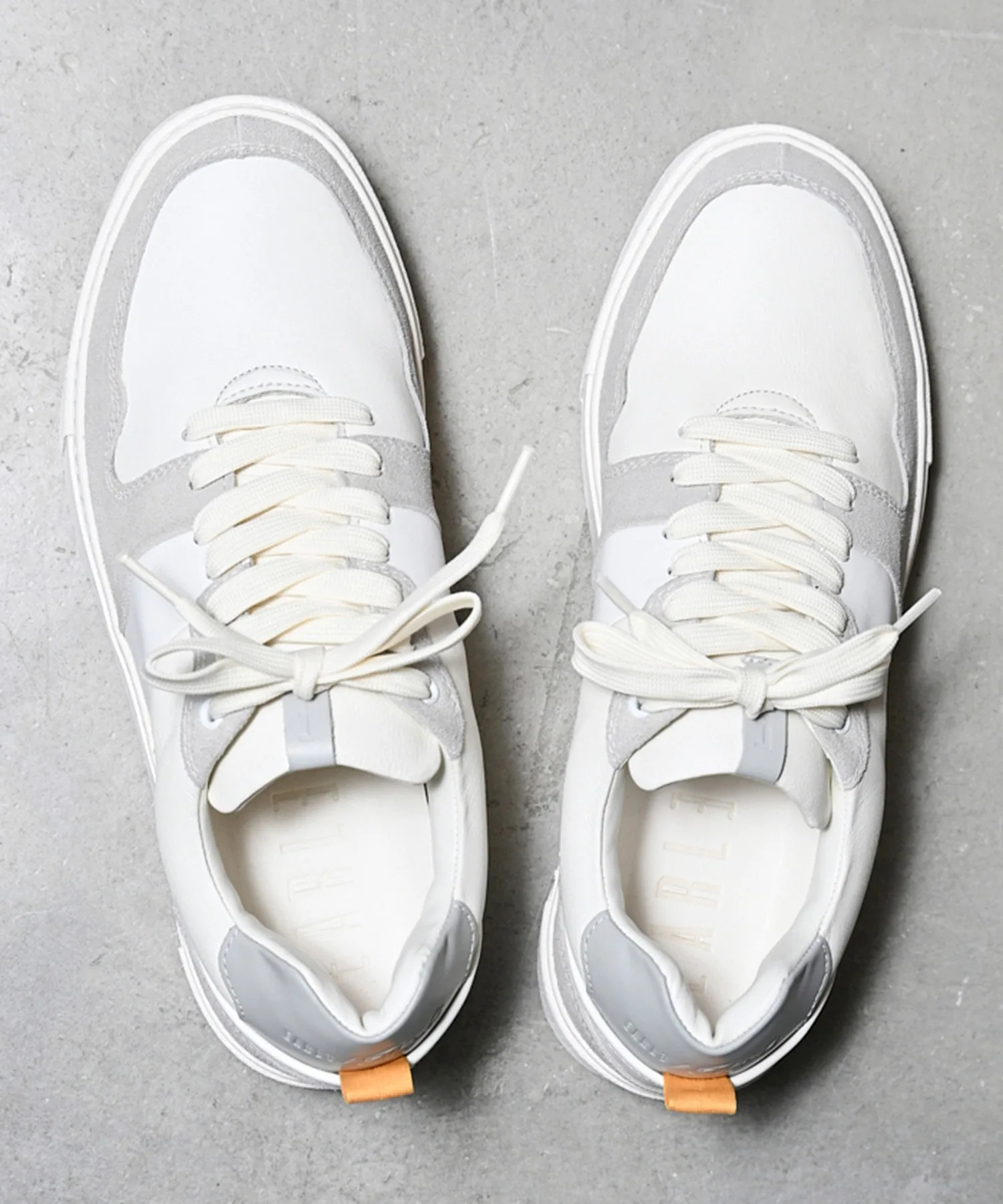 Мужские кроссовки Basskate из натуральной кожи EARLE ER3430 белые — фото 3