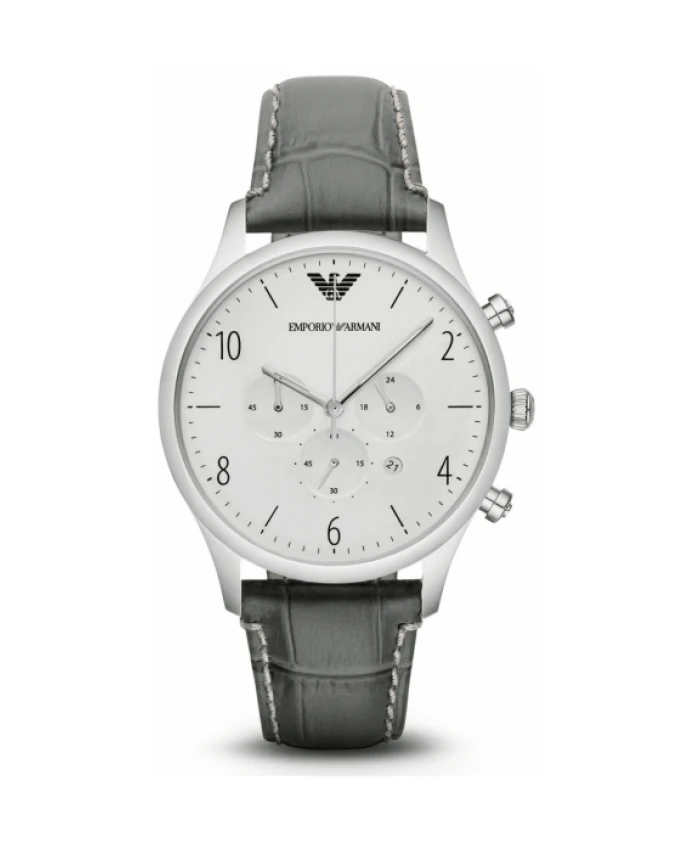 

Мужские кварцевые часы из нержавеющей стали. Emporio Armani, серый