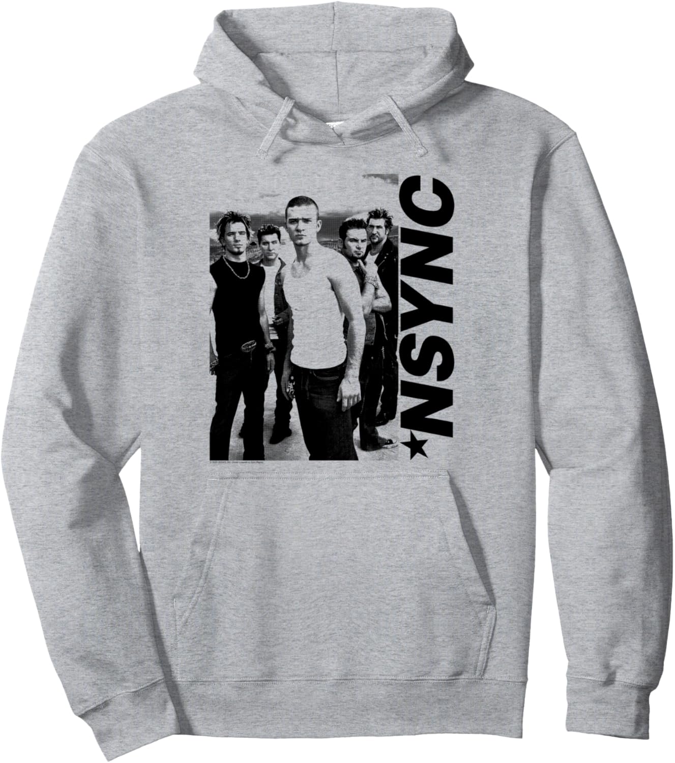 

Официальная толстовка NSYNC Promise You, серая, Серый, Официальная толстовка NSYNC Promise You, серая