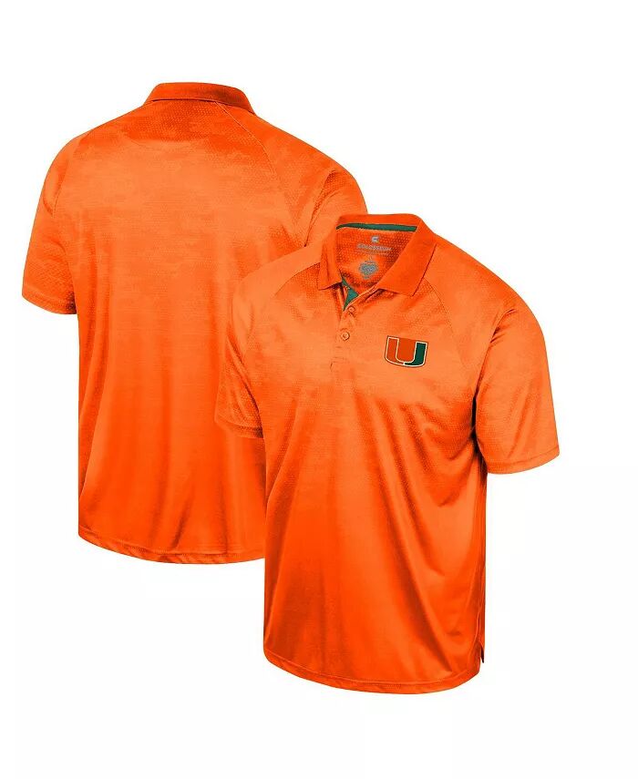 

Мужская оранжевая рубашка-поло Miami Hurricanes Honeycomb Raglan Colosseum