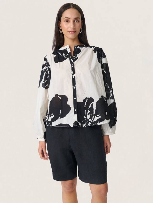 

Блузка Joanne с цветочным принтом Soaked In Luxury, White/Black