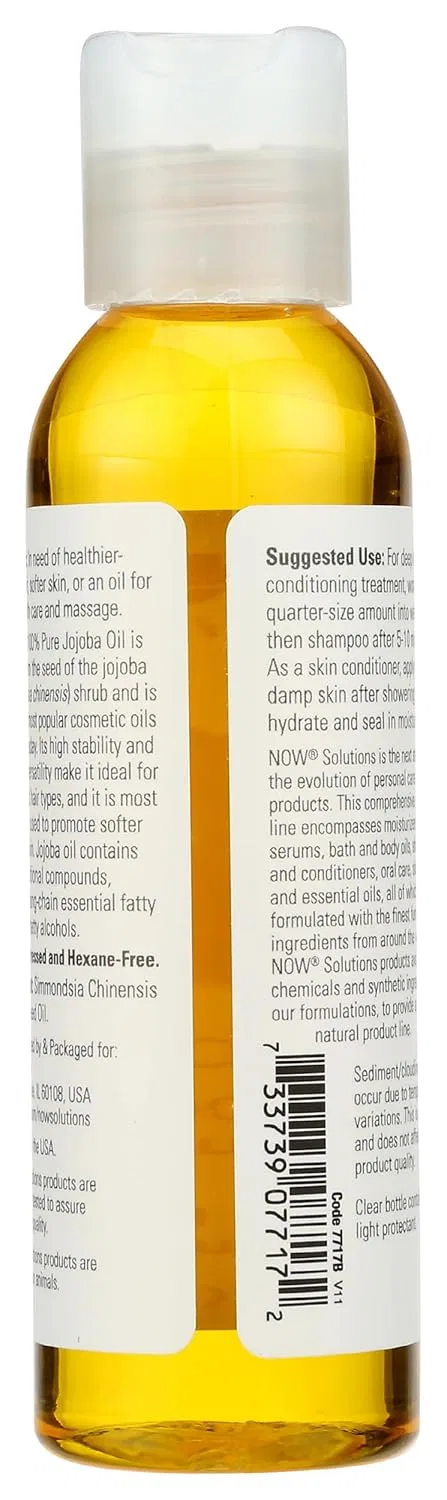 Масло для лица Now — Масло жожоба Foods Solutions, 118 мл — фото 2
