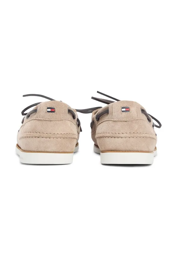 Замшевые лодочные туфли Tommy Hilfiger, Coastal Taupe — фото 3