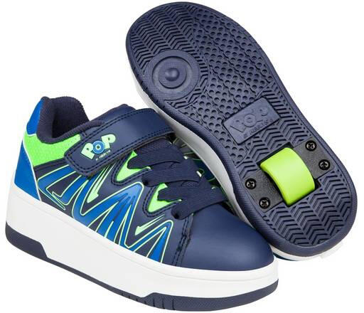 

Детские кроссовки Heelys Pop — темно-синий, королевский, лаймовый, размер 30