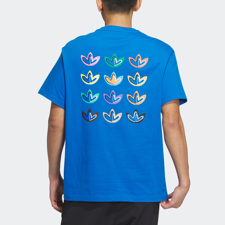 Футболка ко Дню Святого Валентина, унисекс, синяя Adidas Originals, синий — фото 3