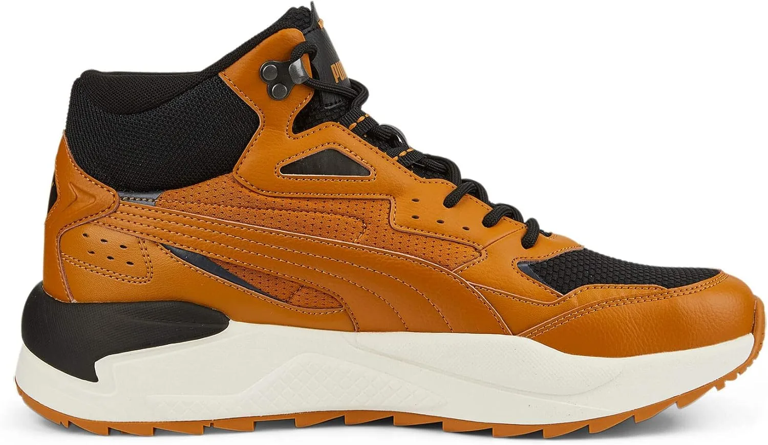 Мужские кроссовки PUMA X Ray Speed Mid WTR Castlerock Black Ebony Red Winter (385869 02), светло-коричневый — фото 3