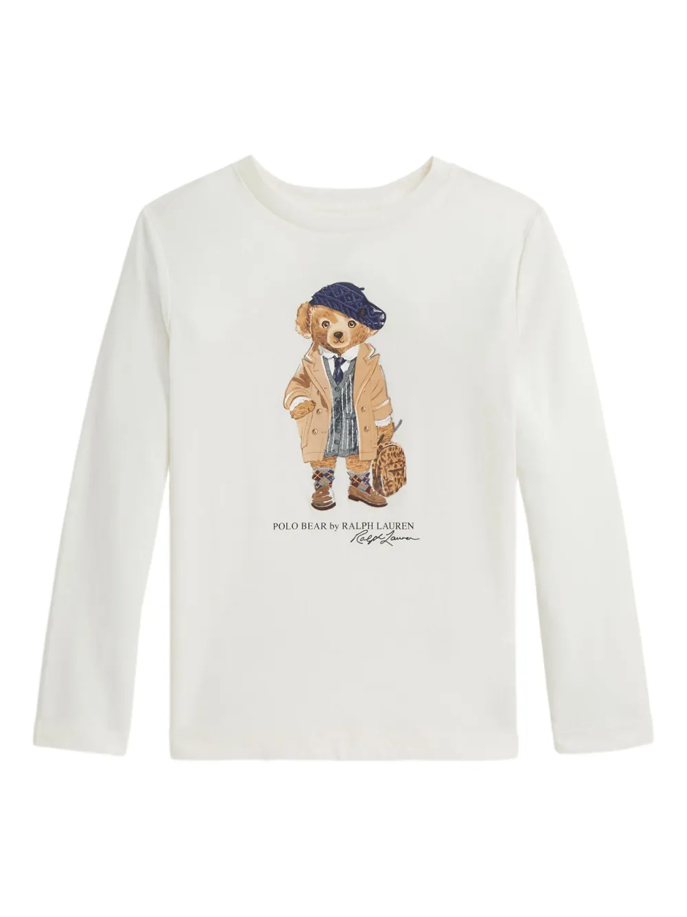 

Футболка с длинными рукавами и логотипом POLO RALPH LAUREN KIDS, белый