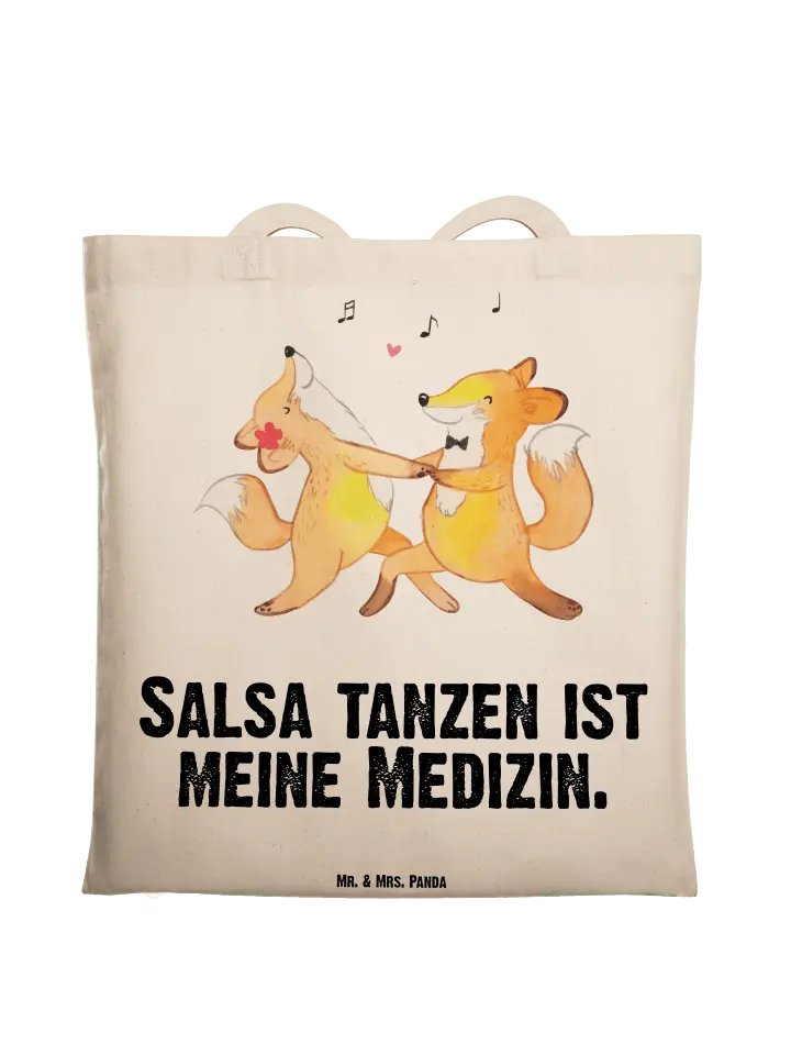 

Сумка для переноски Mr & Mrs Panda Füchse Salsa tanzen, кремовый