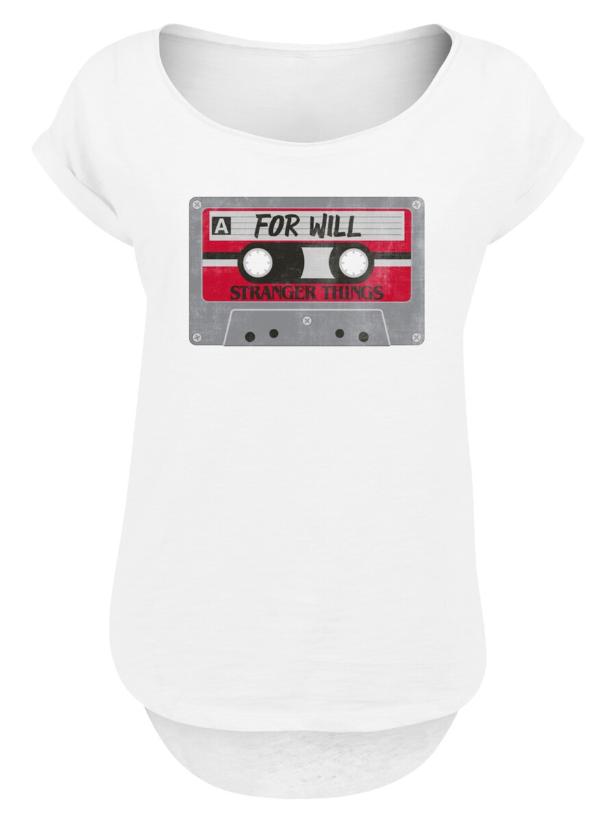 

Рубашка F4NT4STIC Stranger Things Cassette For Will Netflix TV Series, белый