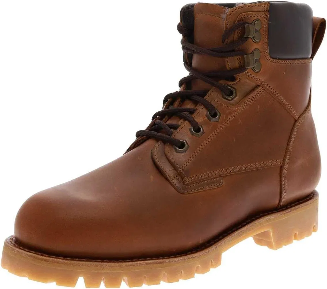 FB Fashion Boots FB Модные ботинки унисекс Mountain Peak на шнуровке, зимние ботинки с мехом, коричневые