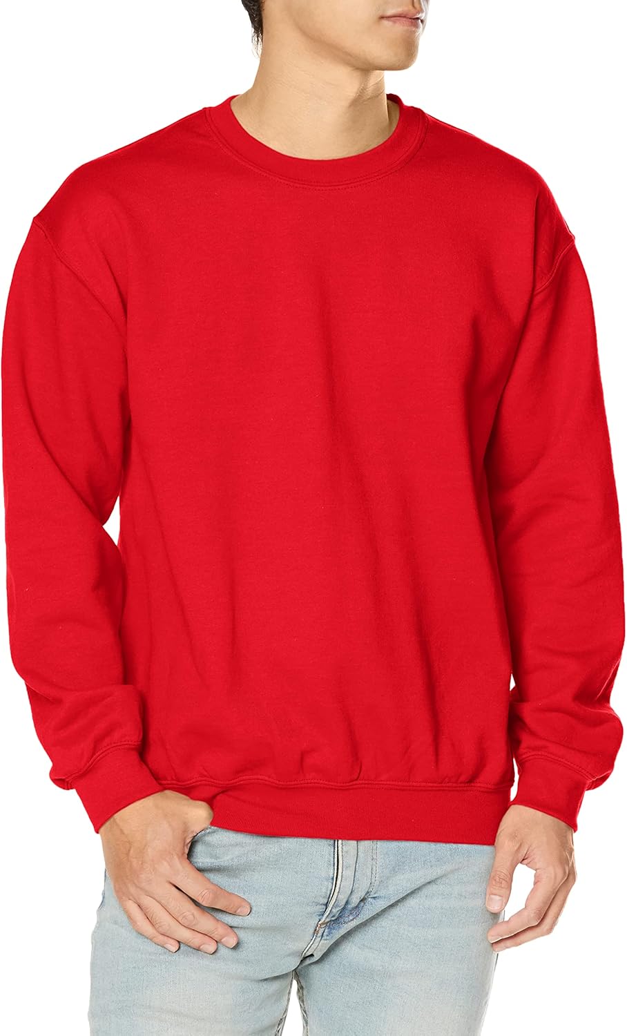 

Толстовка Gildan, 8.0 унций, плотная смесовая ткань, с круглым вырезом, красный