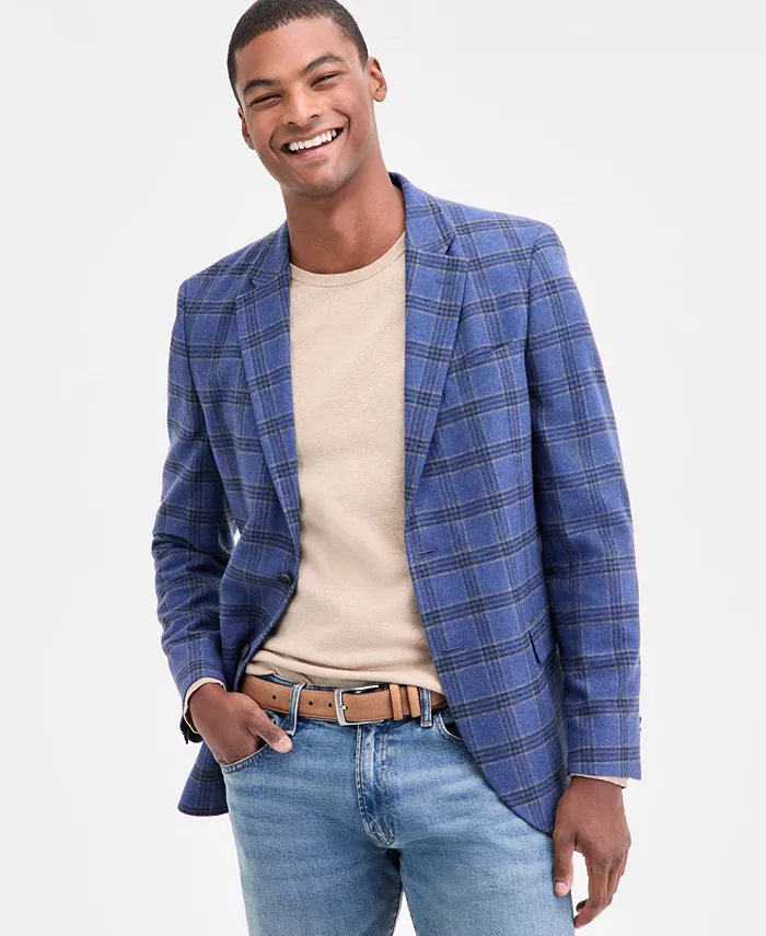 

Мужской спортивный пиджак Modern-Fit Wine Window Tweed Nautica, мультиколор