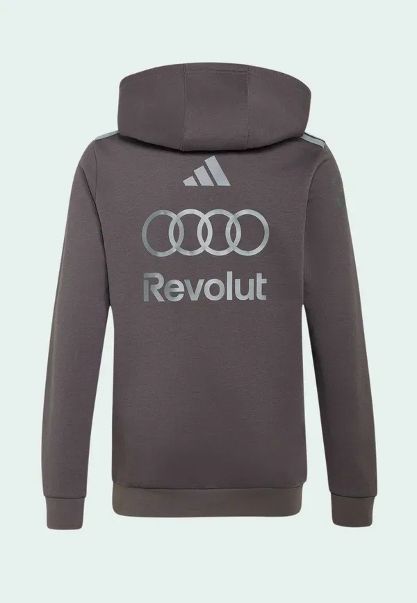 Толстовка с капюшоном Audi revolut f1 team driver youth hoodie Adidas Performance, серый страта — фото 2