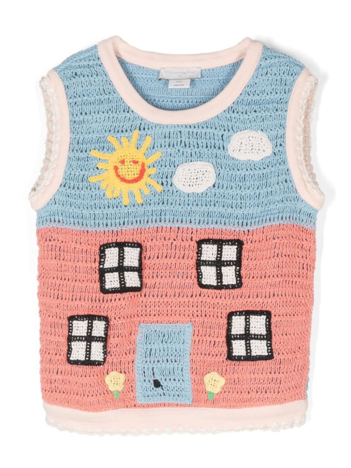 

Stella McCartney Kids джемпер для фермерского двора, розовый