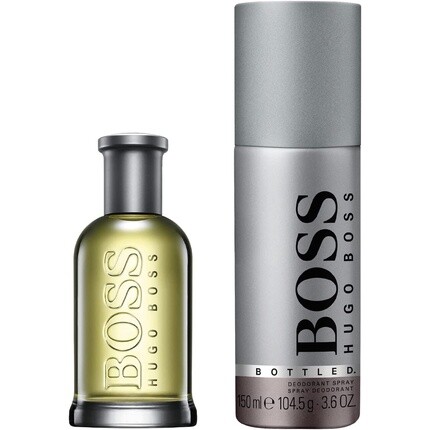 Hugo Boss Bottled Eau De Toilette 50ml And Deo Spray 150ml Christmas Gift Set — фото 2