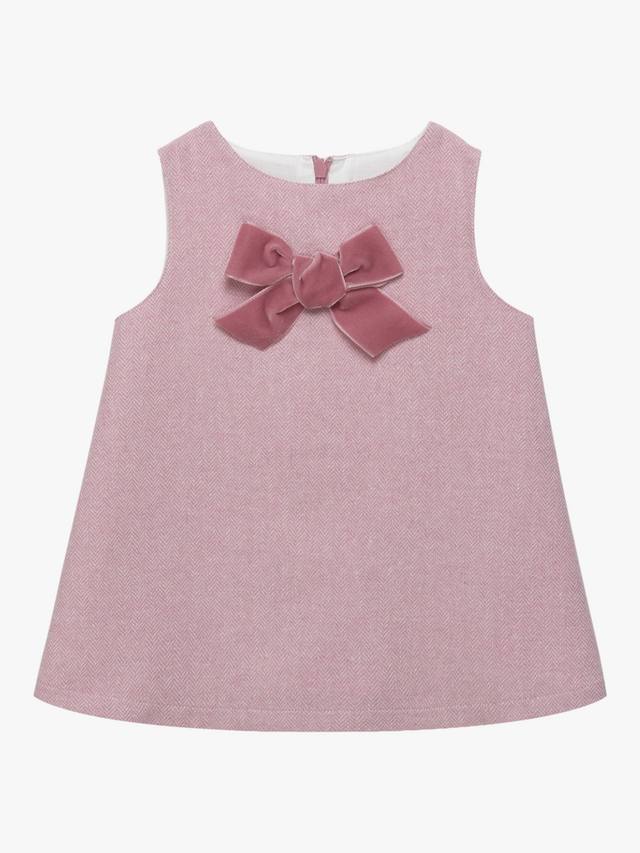 

Платье Baby Georgina с бантом Trotters, Pink Herringbone