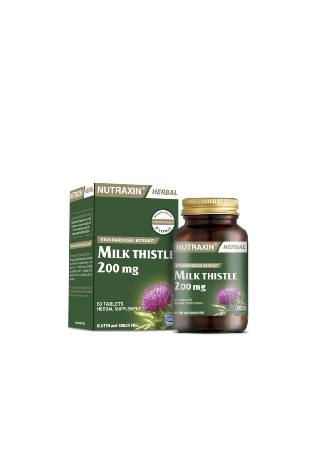 

Nutraxin Расторопша - Добавка 200 мг 60 таблеток