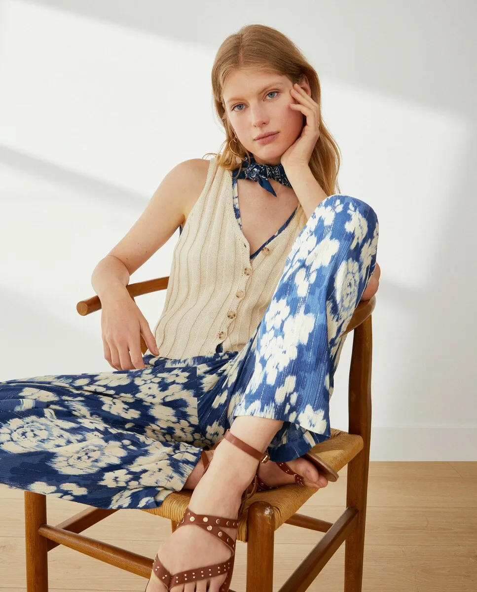 

Вязаный жилет Canale Southern Cotton, бежевый
