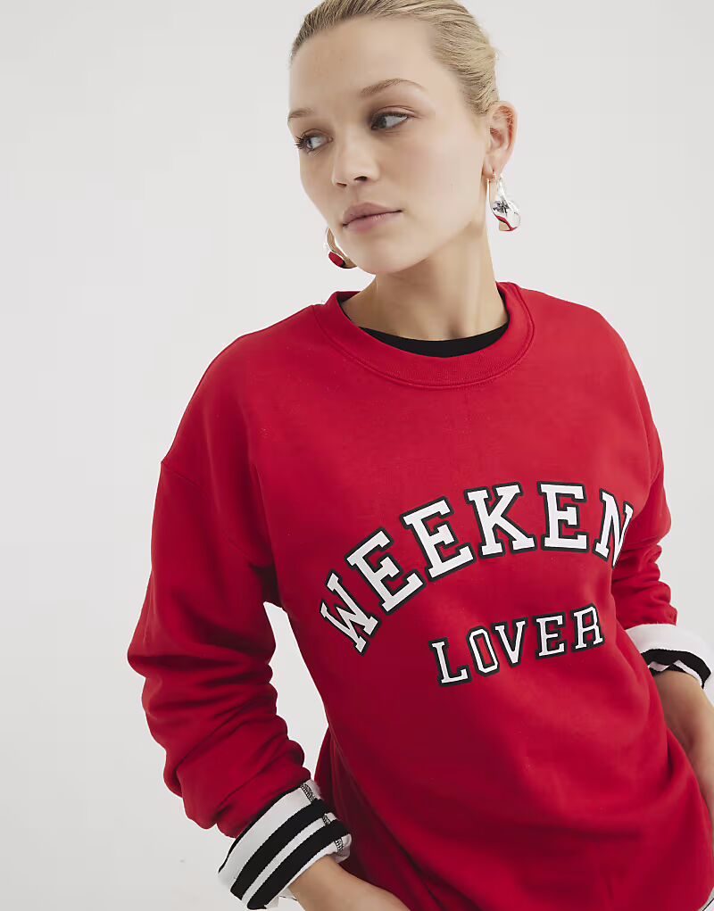 

Свитшот River Island с длинными рукавами, ярко-красный