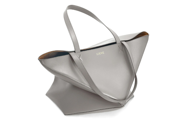 LOEWE Блестящая кожаная сумка-шоппер через плечо — фото 3