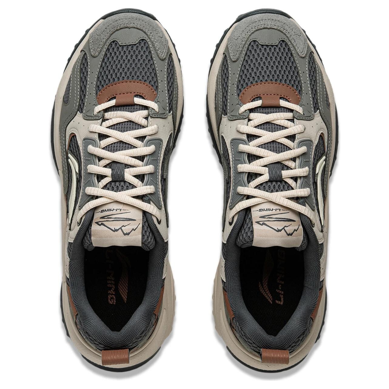 Кроссовки LINING Churui Lifestyle Shoes Men Low-top Cold Sandalwood Black / Tile Ash Gray / Dust Smoke Gray, черный — фото 4