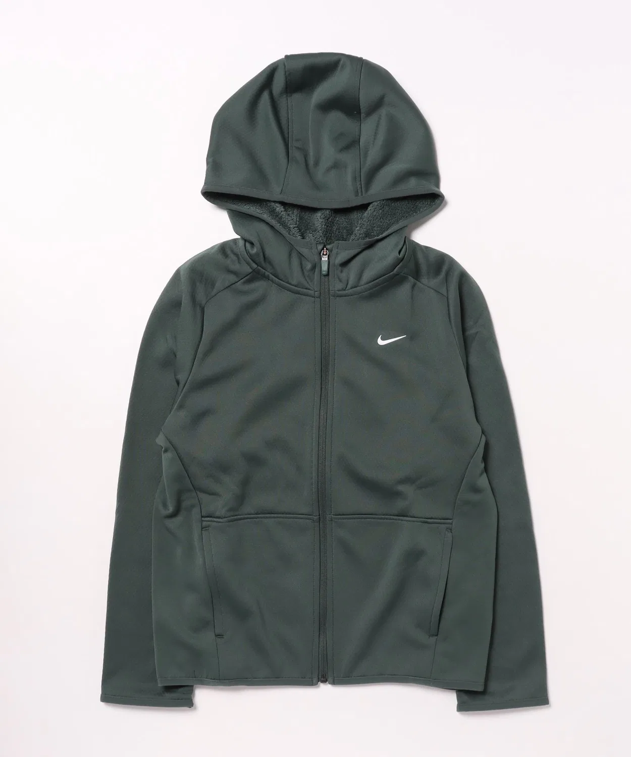 Тренировочная парка Nike Therma-Fleece Full Zip для детей, зелёный