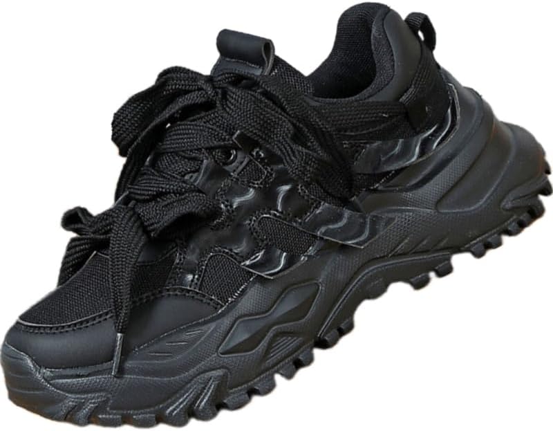 

Мужские модные спортивные кроссовки из сетки, дышащие, с противоскользящей и износостойкой толстой подошвой для ежедневного использования на улице Clolinde, черный