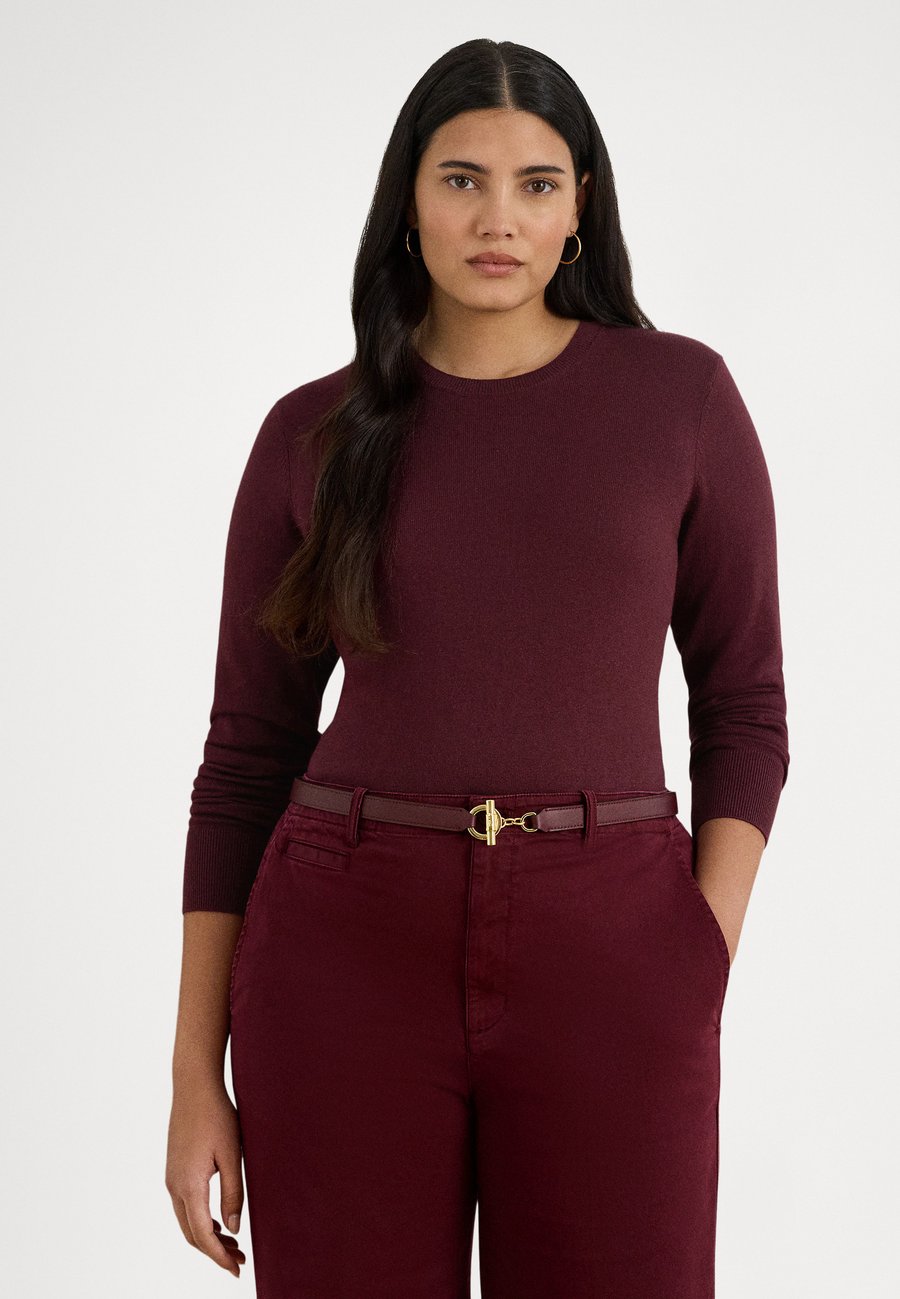 

Джемпер Lauren Ralph Lauren Woman SHAVONNE COTTON BLEND SWEATER, Dark Garnet/Bordeaux