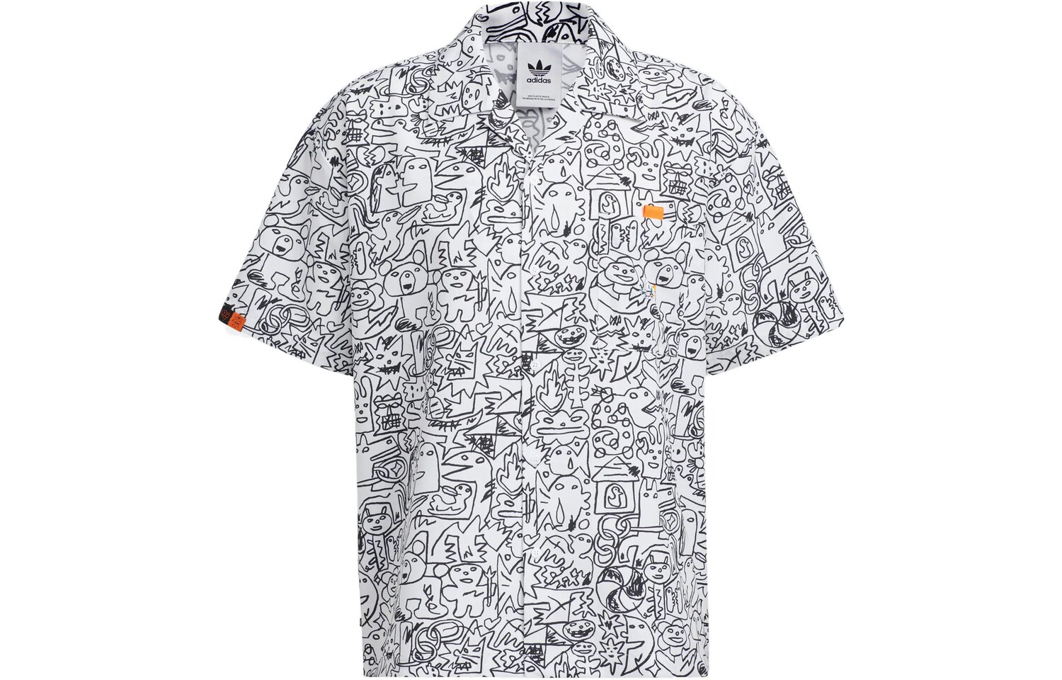 

Рубашка Okawara мужская белая Adidas Originals, белый
