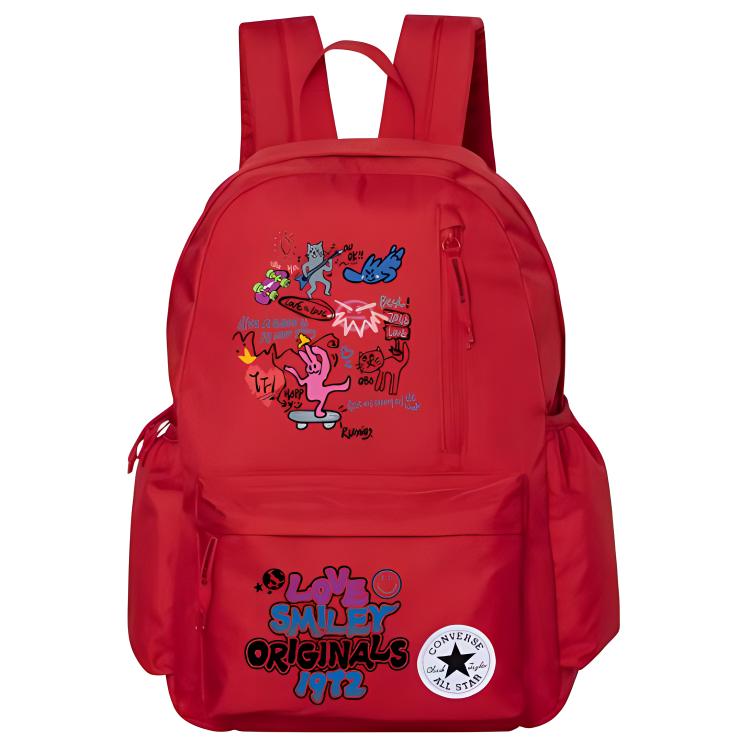 

Converse Полиэстеровый рюкзак обычный унисекс красный, Cartoon 3