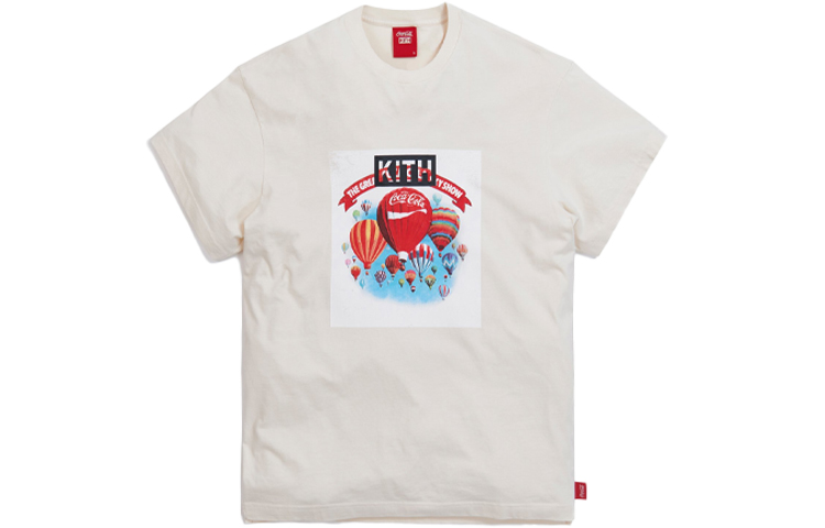 

Винтажная футболка X Coca Cola Balloon KITH, цвет слоновая кость белый