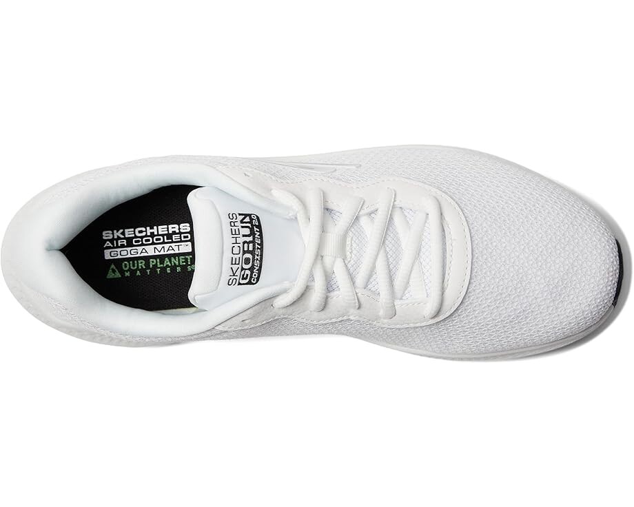 Кроссовки SKECHERS Go Run Consistent 2.0 Engaged, белый/черный — фото 2