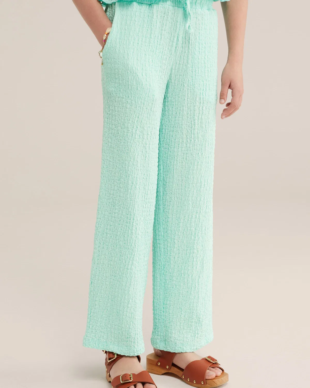 Брюки свободного кроя We Fashion, Mint — фото 3